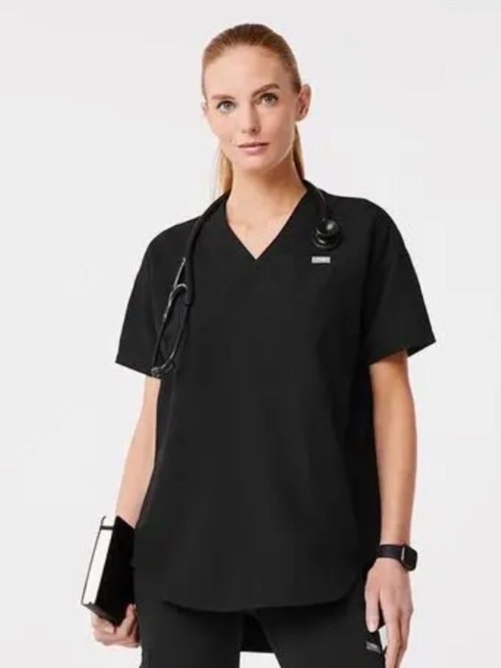 Figs Halle V-Neck Tunic Scrub Top XL
